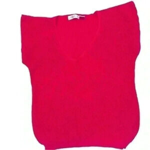 Peddlers Ramie/Cotton Sleeveless Knit Top Barbie Pink Size Large